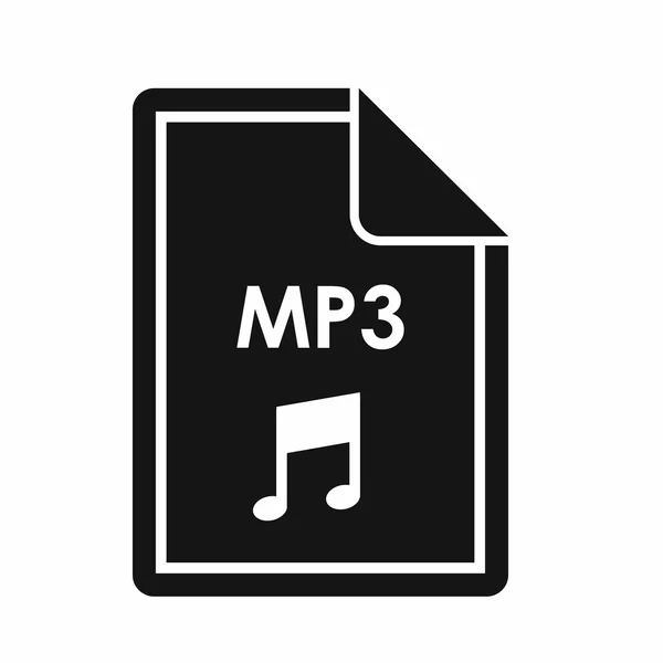 Arquivo ícone MP3, estilo simples —  Vetores de Stock