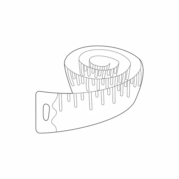 Icono de cinta métrica, estilo de contorno — Vector de stock