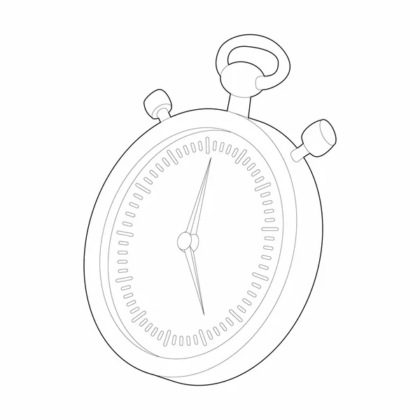 Icono de cronómetro, estilo de esquema — Vector de stock