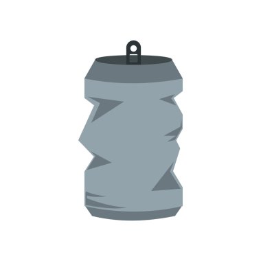 Buruşuk teneke kutsal kişilerin resmi, düz stil