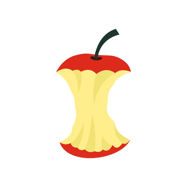 Ikonę Apple core, płaski — Wektor stockowy