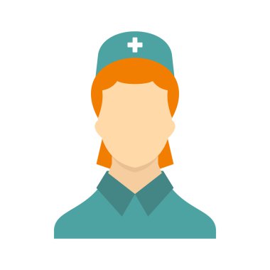 Düz stil simgesinde hemşire