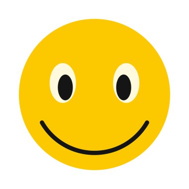 Gülen yüz simgesi, düz stil