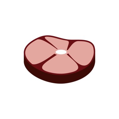 Biftek et simgesini, düz stil