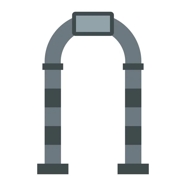 Stone arch ikon, platt stil — Stock vektor