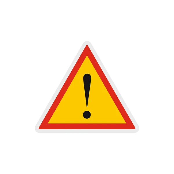 Tehlike uyarı dikkat işareti simgesi — Stok Vektör