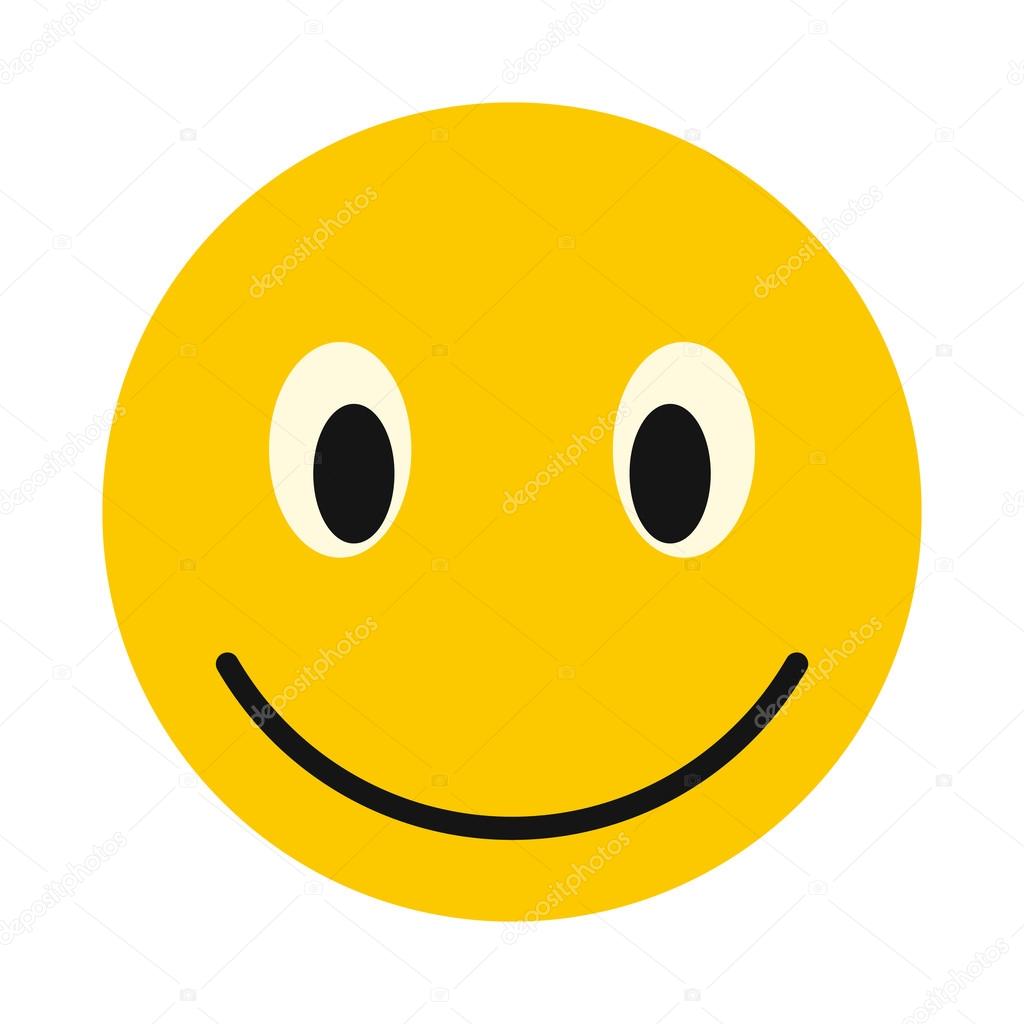 Depositphotos Stock Illustration Smiley Icon Flat Style Happy Depositphotos Stock Illustration Smiley Icon Flat Style Happy