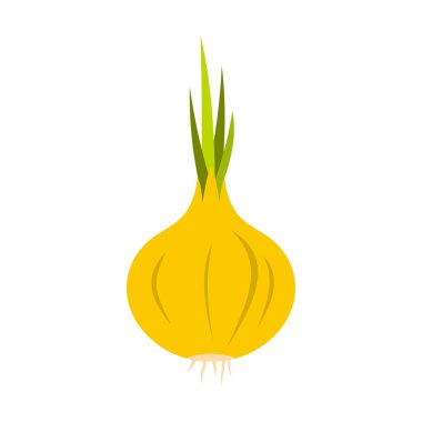 Düz stil simgesinde soğan