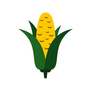 Mısır koçanı kutsal kişilerin resmi içinde düz stil