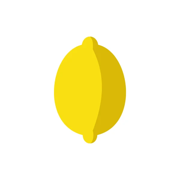 Lemon icon in flat style — Stock Vector