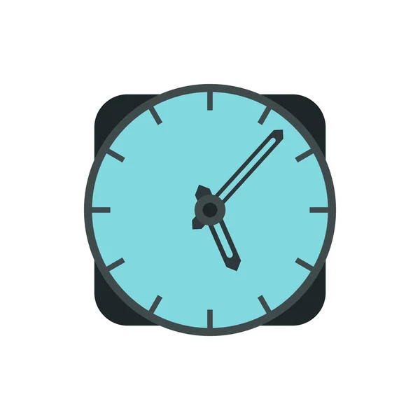 Icono de reloj de pared en estilo plano — Vector de stock