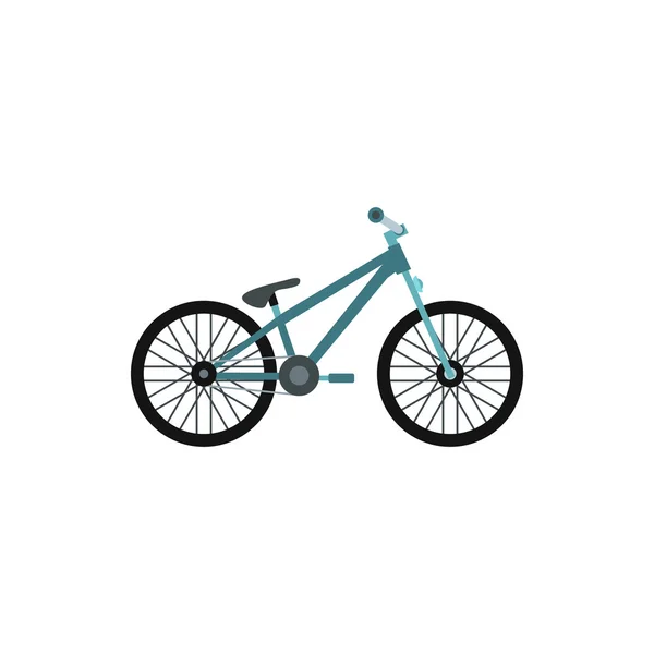 Fiets pictogram, vlakke stijl — Stockvector