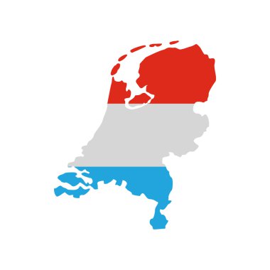 Hollanda Hollanda bayrağı renk simge Haritası