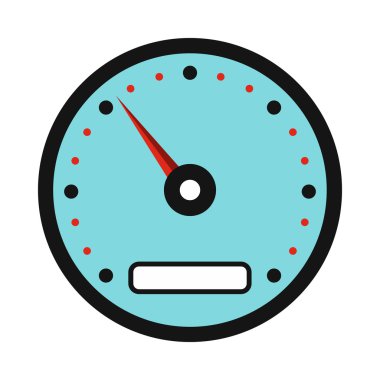 Düz stil hız göstergesi simgesi