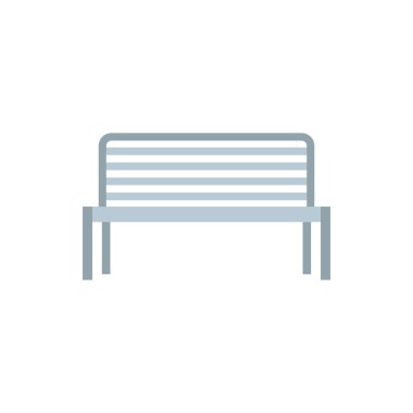 Açık metal tezgah simgesi, düz stil