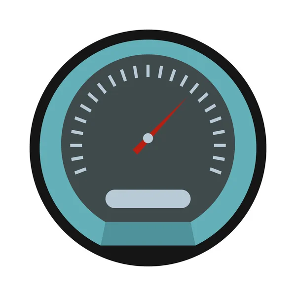 Speedometer icon in flat style — Stock Vector