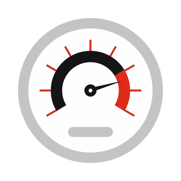 Tachometer icon in flat style — Stock Vector