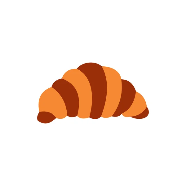 Croissant icon in flat style — Stock Vector