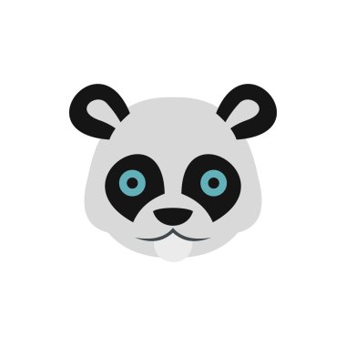 Panda simgesi, düz stil