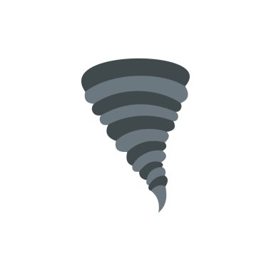 Kasırga simgesi, düz stil