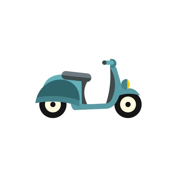 Scooter pictogram, vlakke stijl — Stockvector