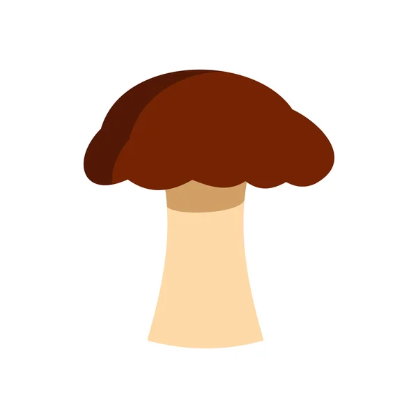 Icône champignon, style plat — Image vectorielle