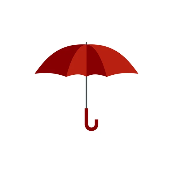 Paraplu pictogram, vlakke stijl — Stockvector