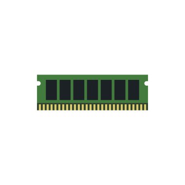 RAM simgesi, düz stil