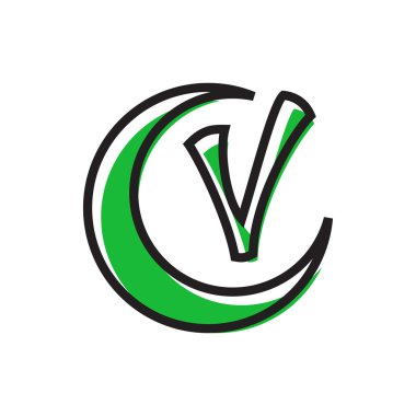 Onay işareti ve hilal simgesi, düz stil