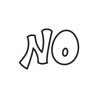 Herhangi bir simge, anahat tarzı kelime