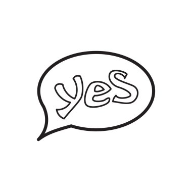 Kabarcık konuşma simgesini, anahat tarzı Word'deki Evet