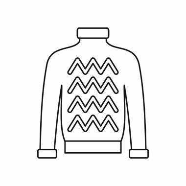 Erkek kazak simgesi, anahat stili