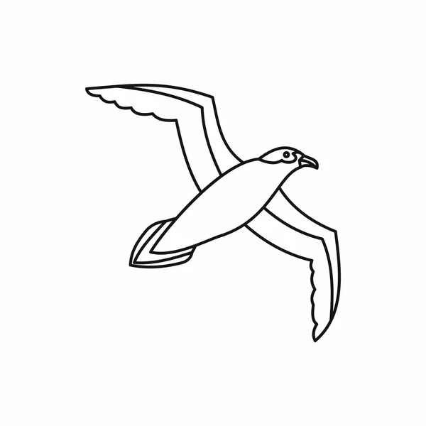 Icône de mouette, style contour — Image vectorielle