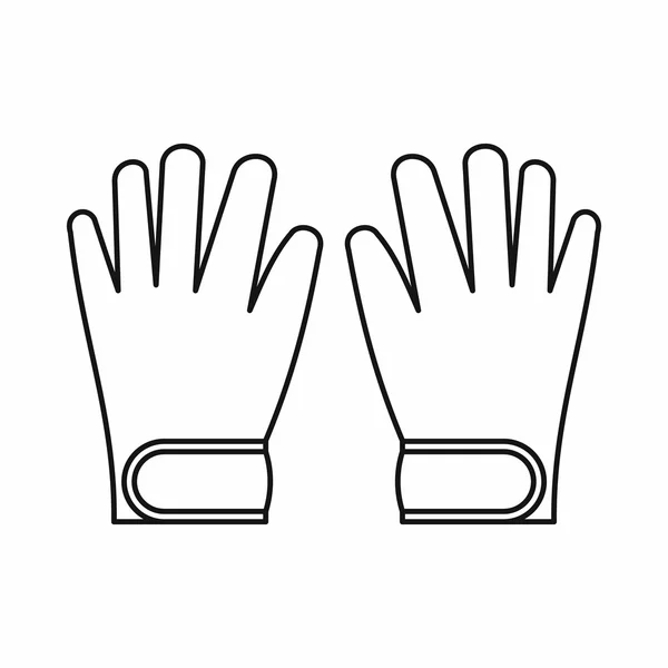 Χειμερινά γάντια εικονίδιο, στυλ διάρθρωσης — Διανυσματικό Αρχείο