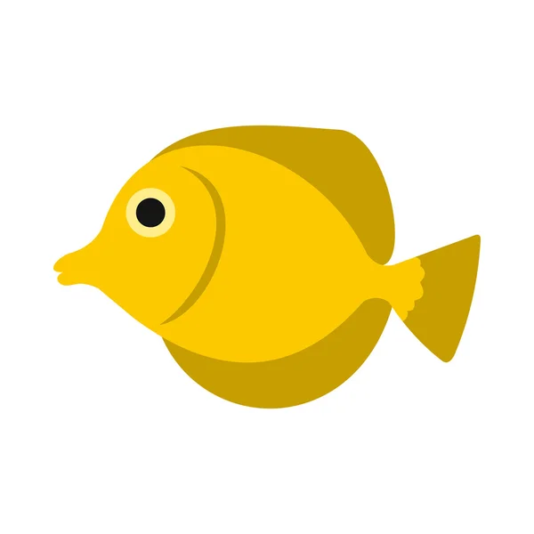 Icono de mariposa de pescado, estilo plano — Vector de stock