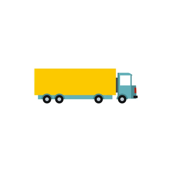 Icono de camión, estilo plano — Vector de stock