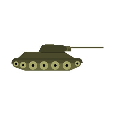 Düz stil simgesinde tank