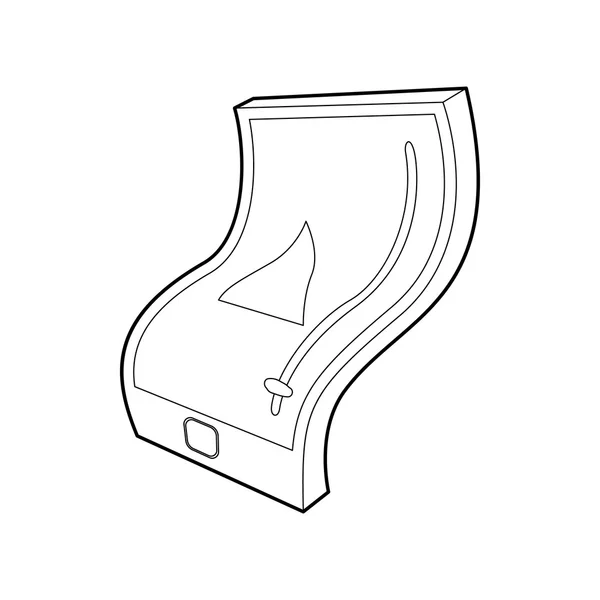 Rugalmas tabletta ikon, vázlat stílusában — Stock Vector
