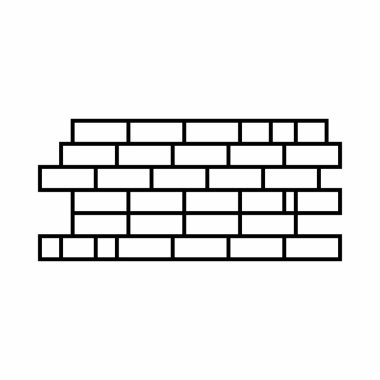 Tuğla duvar simgesi, dış hat biçimi