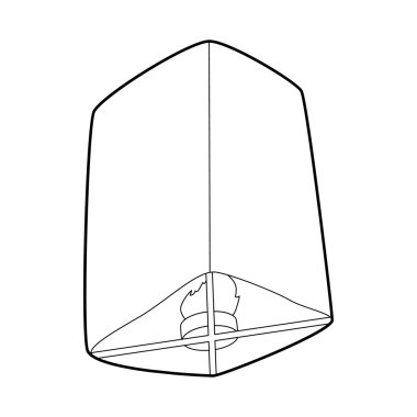 Çin fener simgesi, taslak biçimi