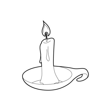 Mum kutsal kişilerin resmi, anahat stili