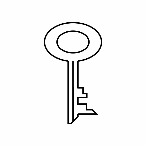 Ikona klíče, styl osnovy — Stockový vektor