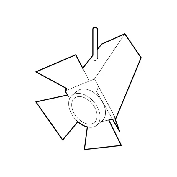 Riflettori icona, stile contorno — Vettoriale Stock