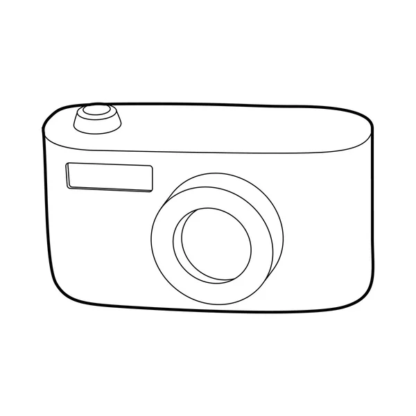 Kamera-Symbol, Umrissstil — Stockvektor
