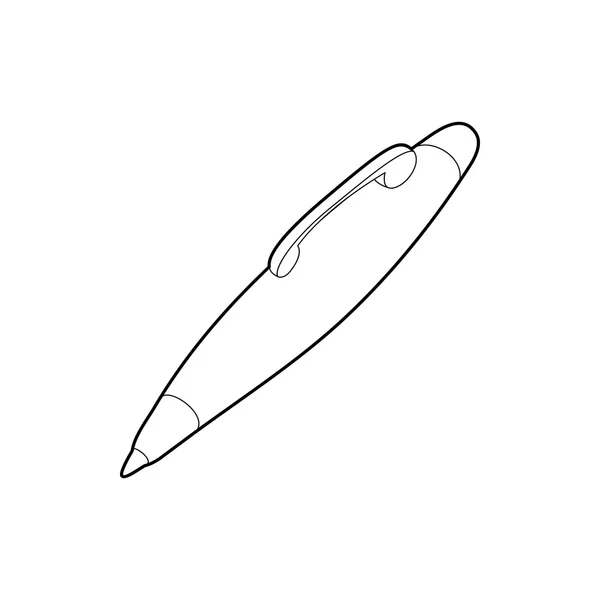 Kalem simgesi, anahat stili — Stok Vektör