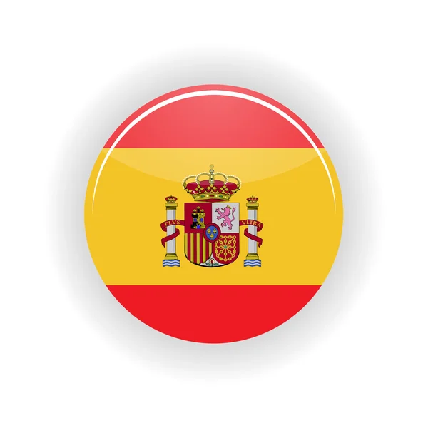 Espanha ícone círculo — Vetor de Stock