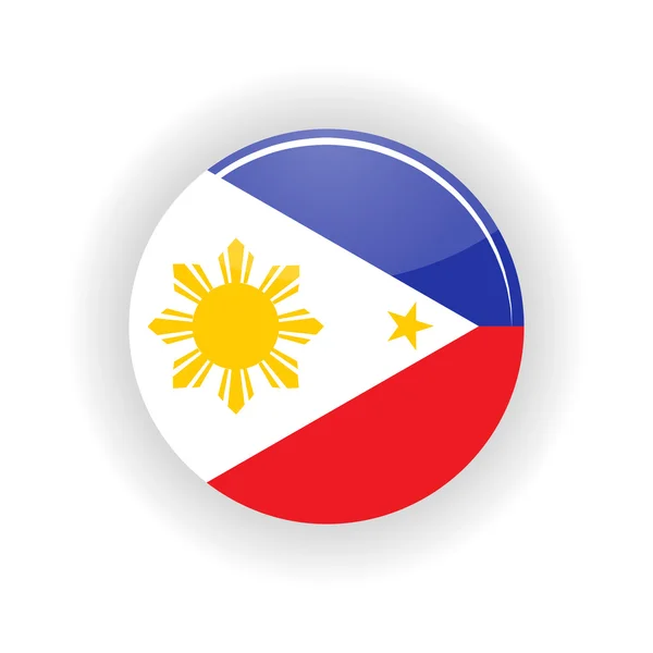 Philippines icône cercle — Image vectorielle