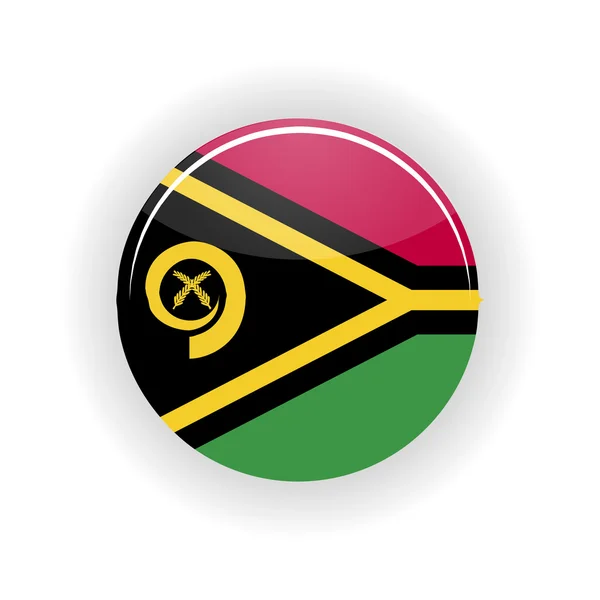 Vanuatu ikona koło — Wektor stockowy