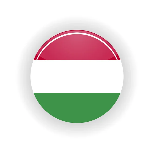 Hungría icono círculo — Archivo Imágenes Vectoriales