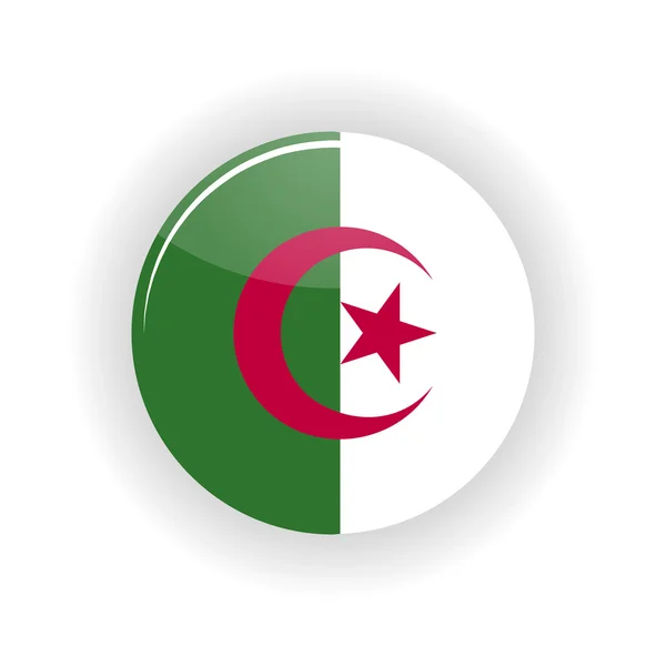 Algeria icon circle — Stock Vector